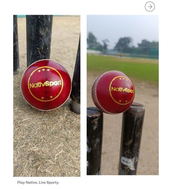 Nativ Sport - Red Cricket Leather Ball